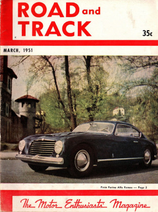 ROAD & TRACK 1951 MAR - Vol 2 #8, OSCA 1100, NEW HEMI, CISITALIA-PORSCHE*